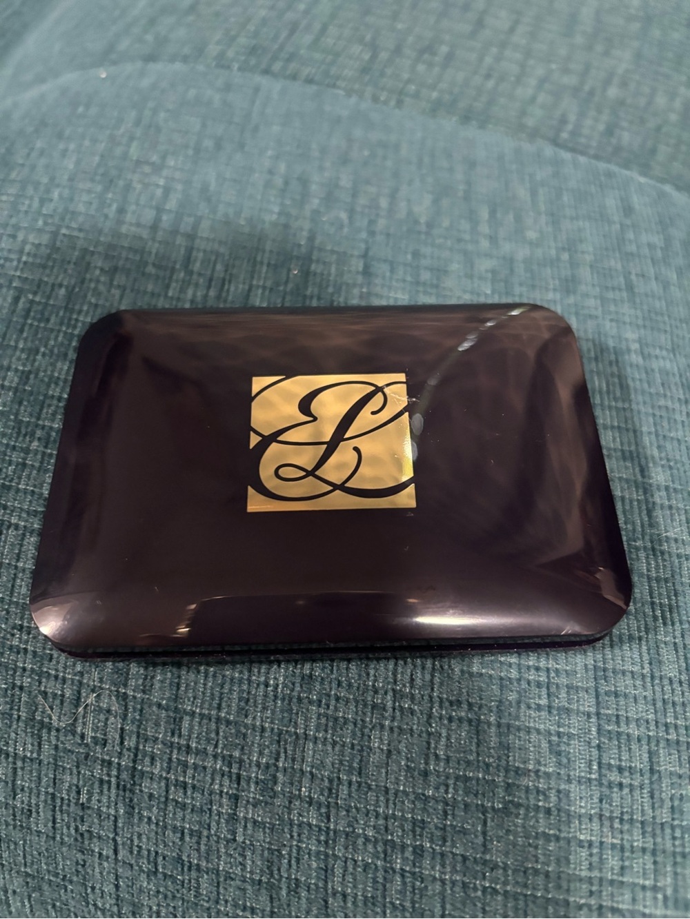 Estee Lauder Deep Navy Compact with Gold Label